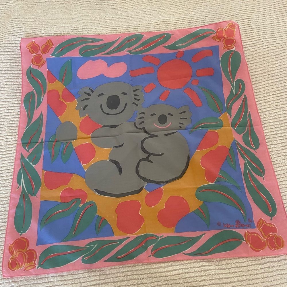 Koala scarf by Australian artist Ken Done